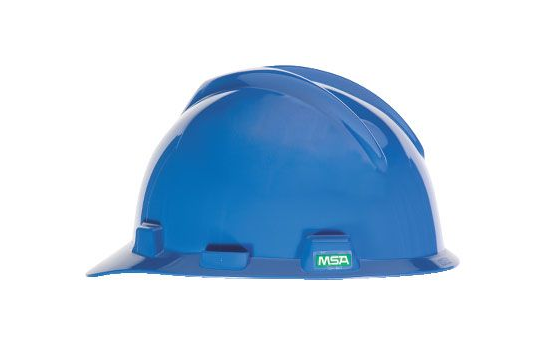 MSA RATCHET SUSP. V-GARD HELMET BLUE (SETSCO APPROVED)