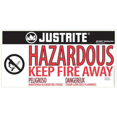 Justrite Chemcor® Compac Hazardous Material Safety Cabinet, 12 Gallon, 1 Self-Close Door, Royal Blue