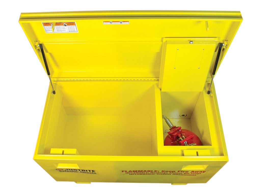 Justrite Safesite Flammable Combo Safety Chest, 29.5"H X 48"W X 24"D