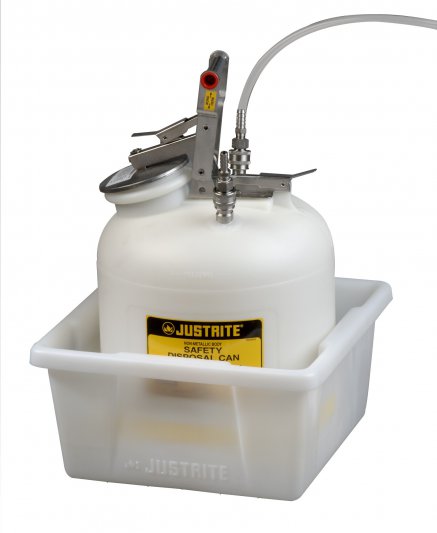 Justrite Hplc Can Spill Basin With 5 Gal (19L) Spill Capacity