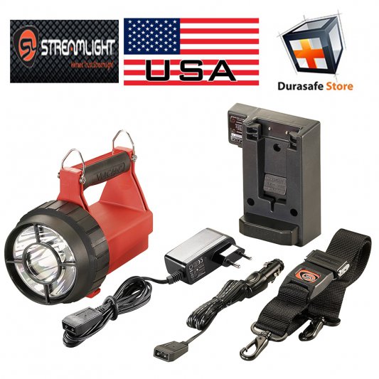 Streamlight Vulcan Led – Atex Zone 2 Approved. Includes Quick-Release Shoulder Strap, Ac/Dc Chargers And Rack