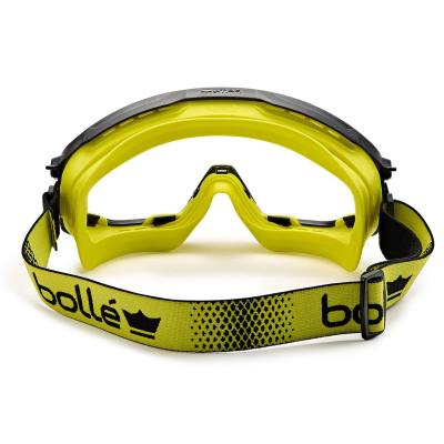 BOLLE UNIVERSAL GOGGLE SAFETY PC CLEAR PLATINUM TOP BOTTOM INDIRECT VENTED