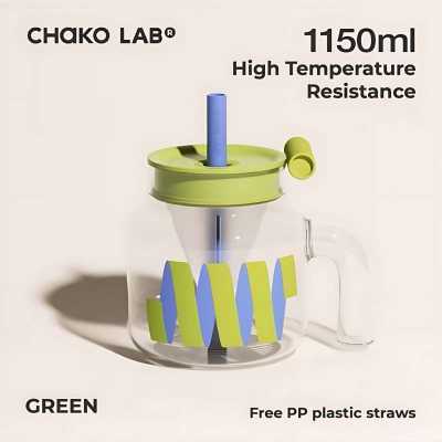 CHAKOLAB 1100ML TEA SEPARATOR JAR GREEN COVER 885032