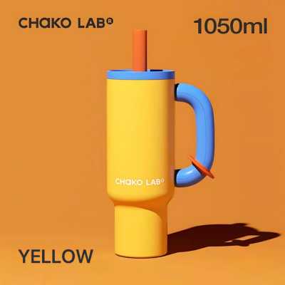 CHAKOLAB 1050ML BAWANG THERMOS CUP ORANGE BLUE 620092