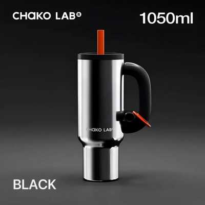 CHAKOLAB 1050ML BAWANG THERMOS CUP MIRROR BLACK 620108