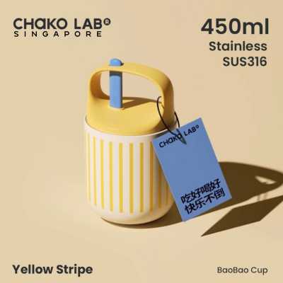 CHAKOLAB 450ML BAOBAO THERMOS CUP WHITE YELLOW 620320