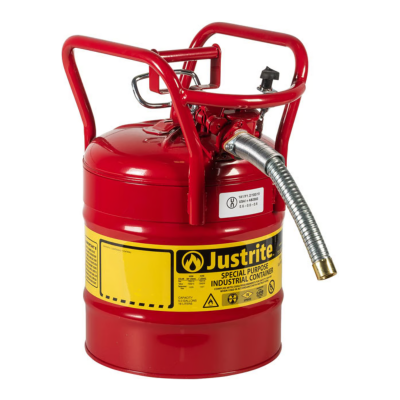 JUSTRITE CAN, DOT, 1" HOSE, T2, 5G RD