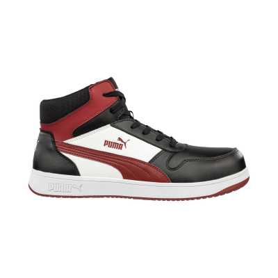 PUMA SAFETY FRONTCOURT BLK/WHT/RED S3PL ESD FO HRO SR, UK SZ 10.5/45 (4051428109468)