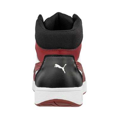 PUMA SAFETY FRONTCOURT BLK/WHT/RED S3PL ESD FO HRO SR, UK SZ 14/49 (4051428109505)