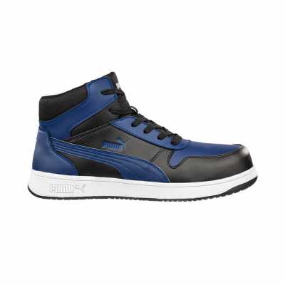 PUMA SAFETY FRONTCOURT BLUE/BLK MID S3PL ESD FO HRO SR, UK SZ 10.5/45 (4051428109604)