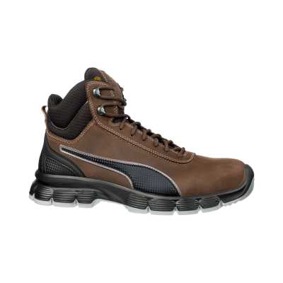 PUMA SAFETY CONDOR BROWN MID S3 ESD SRC, UK SZ 10.5/45 (4051428063173)