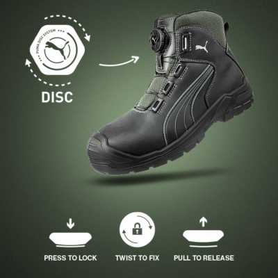 PUMA SAFETY CASCADES DISC MID S3 CI HI HRO SRC, UK SZ 13/48 (4051428108188)