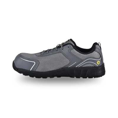 SAFETY JOGGER AAK LOW CUT SAFETY SHOES, S1P LOW S1 PS SR ESD FO HRO, GREY, UK SZ 3.5/36