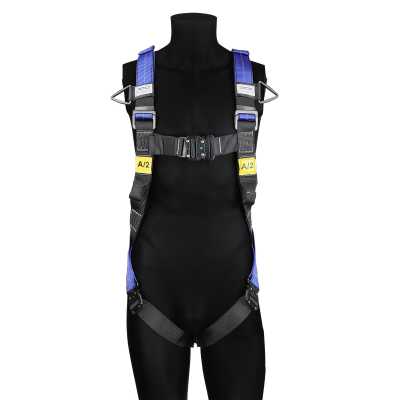 WORKSAFE FULL BODY HARNESS WITH DORSAL AND FRONT ANCHORAGE POINT, 5 PT ADJUSTMENT SZ XS