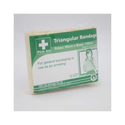 FIRST AID TRIANGULAR BANDAGE SIZE: 95CM X 95CM X 135CM